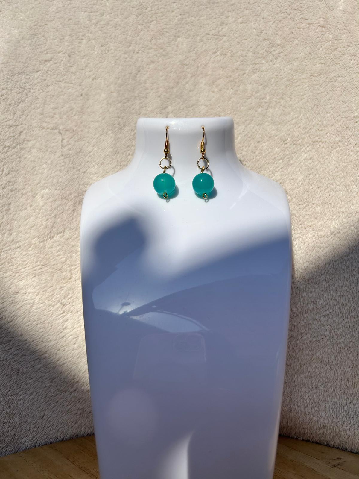 Orecchini verde chiaro